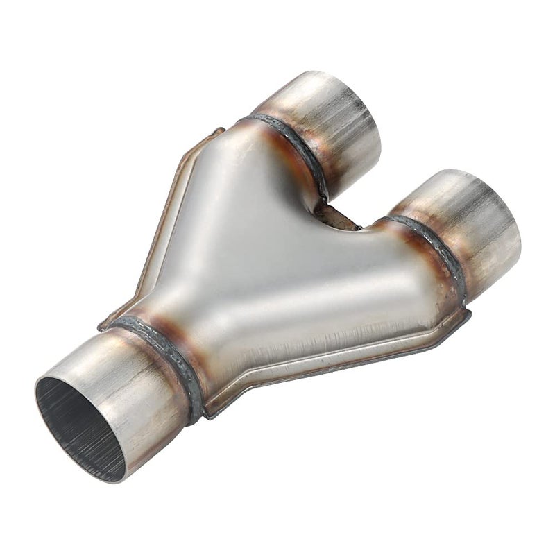 LCGP Stainless Steel 2.5 Inch Y-Pipe, Universal Stainless Steel Diesel Y-Pipe, Inlet 2.5" Outlet 2.5" Length 12" - Image 3